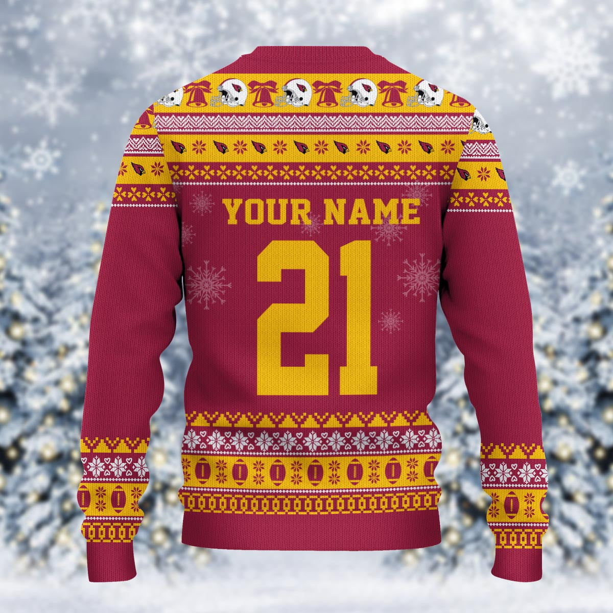Arizona Cardinals Mickey Mouse Santa Ugly Christmas Sweater