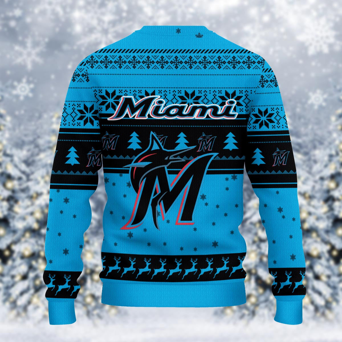 Miami Marlins Grinch Christmas Ugly Sweater