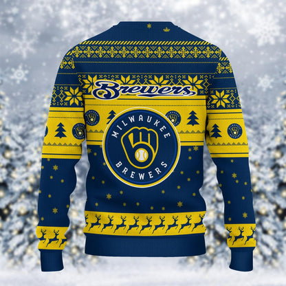 Milwaukee Brewers Grinch Christmas Ugly Sweater