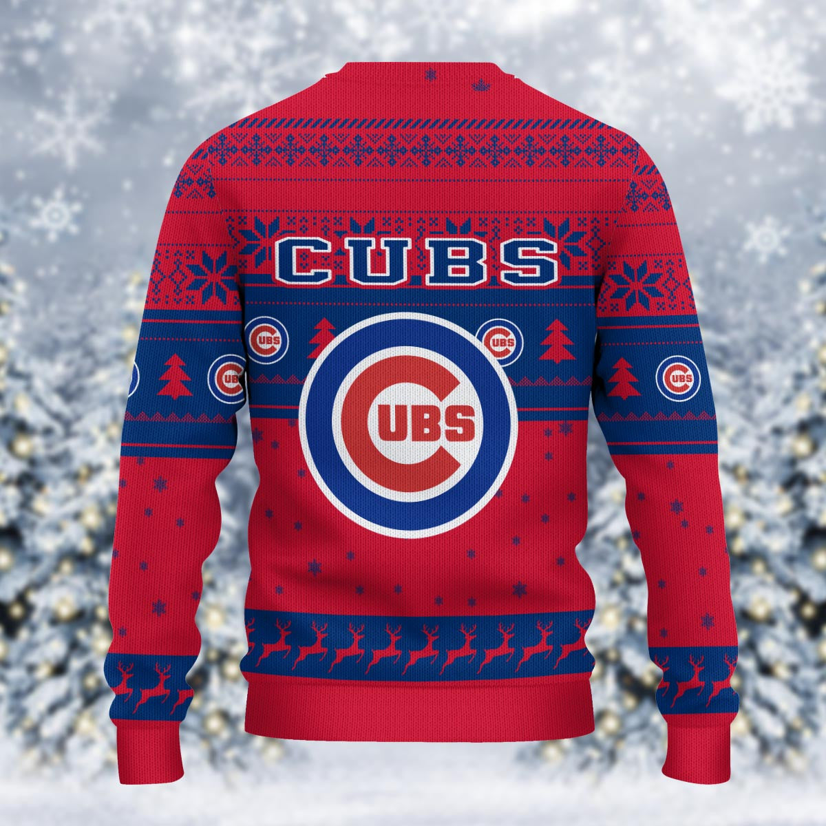 Chicago Cubs Grinch Christmas Ugly Sweater