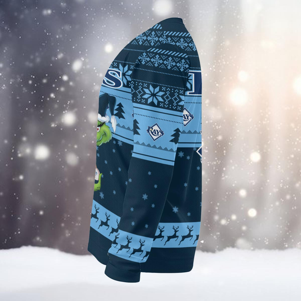Tampa Bay Rays Grinch Christmas Ugly Sweater