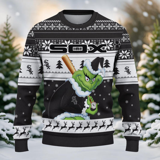 Chicago White Sox Grinch Christmas Ugly Sweater
