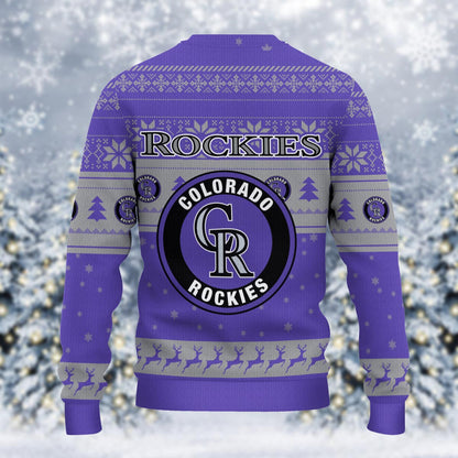 Colorado Rockies Grinch Christmas Ugly Sweater