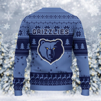 Memphis Grizzlies Grinch Christmas Ugly Sweater