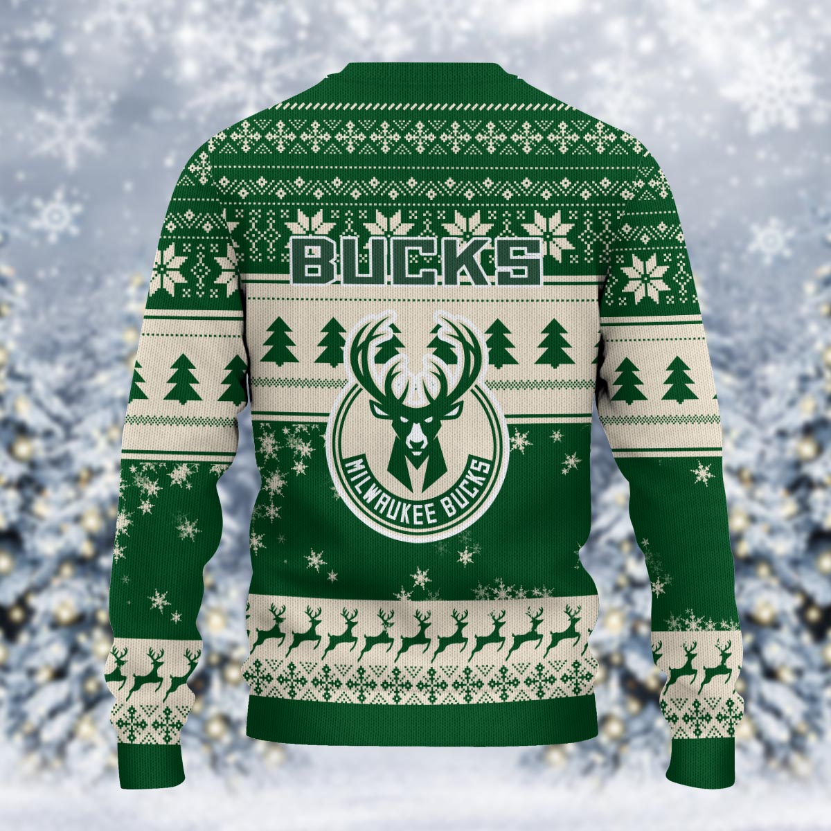 Milwaukee Bucks Grinch Christmas Ugly Sweater