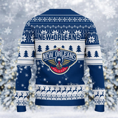 New Orleans Pelicans Grinch Christmas Ugly Sweater