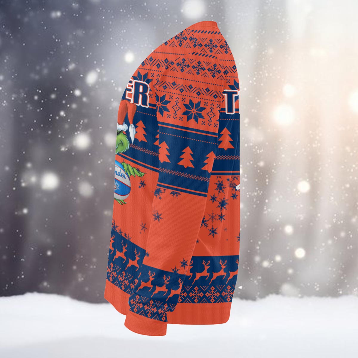 Oklahoma City Thunder Grinch Christmas Ugly Sweater