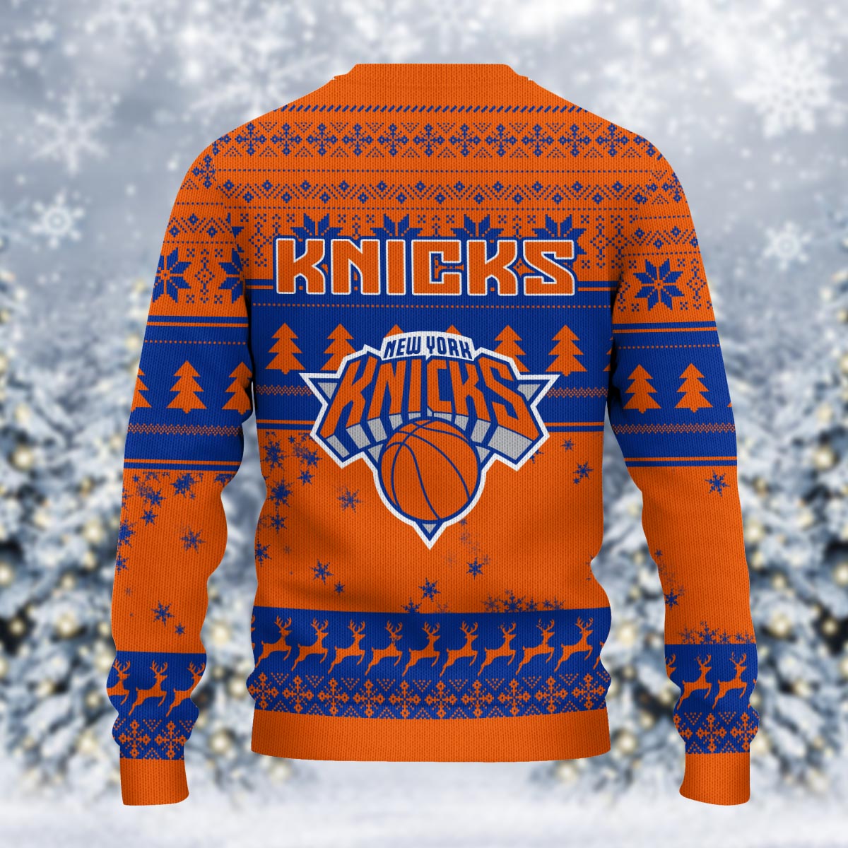 New York Knicks Grinch Christmas Ugly Sweater
