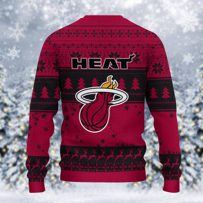 Miami Heat Grinch Christmas Ugly Sweater