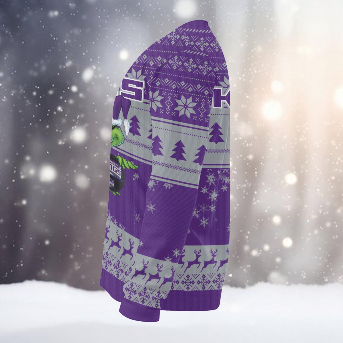 Sacramento Kings Grinch Christmas Ugly Sweater