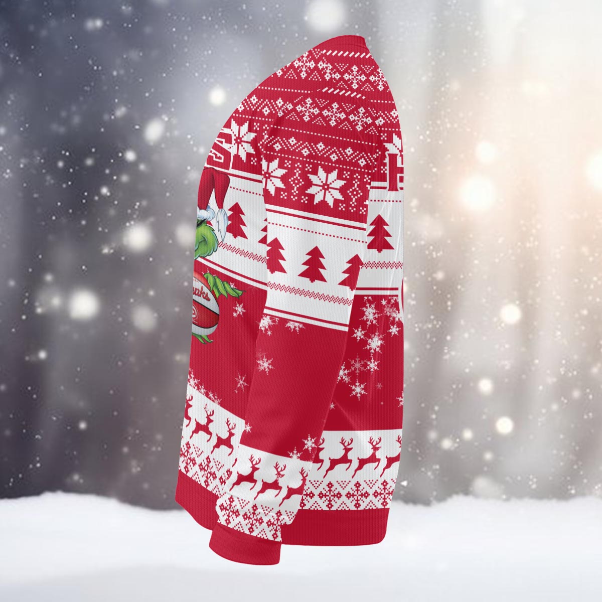 Atlanta Hawks Grinch Christmas Ugly Sweater