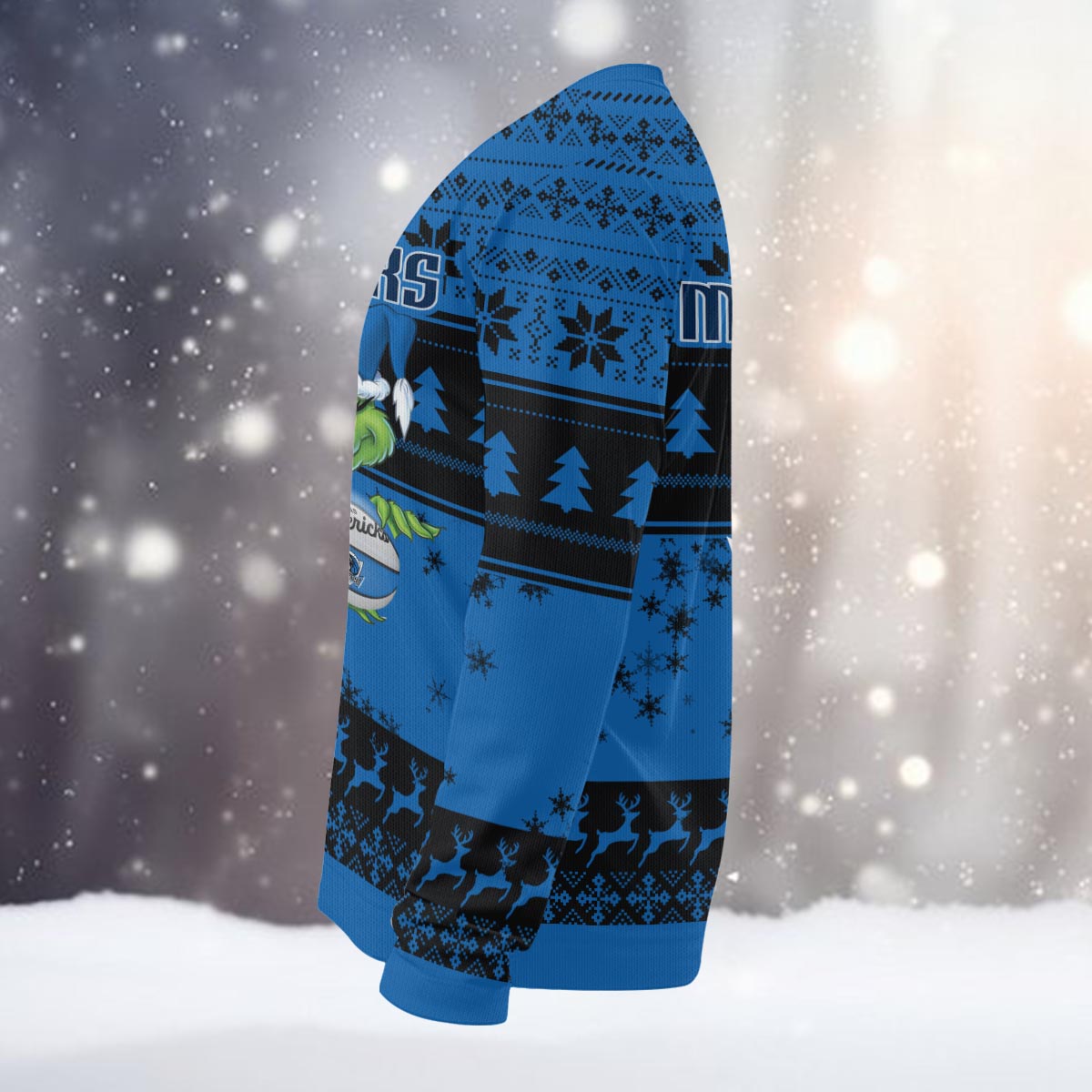 Dallas Mavericks Grinch Christmas Ugly Sweater