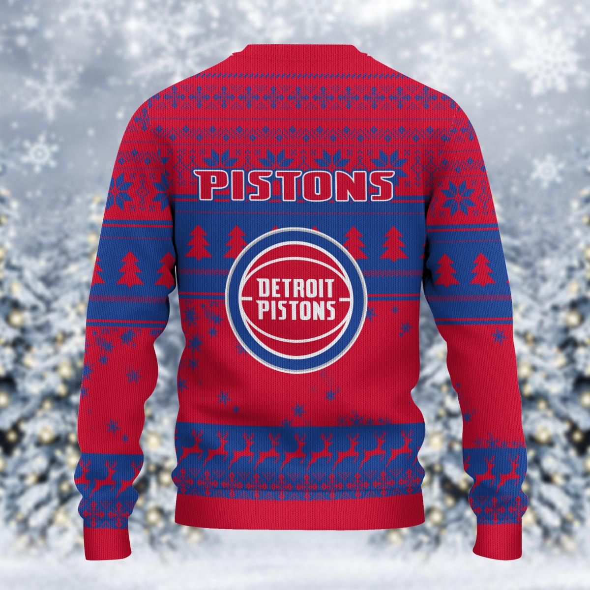 Detroit Pistons Grinch Christmas Ugly Sweater