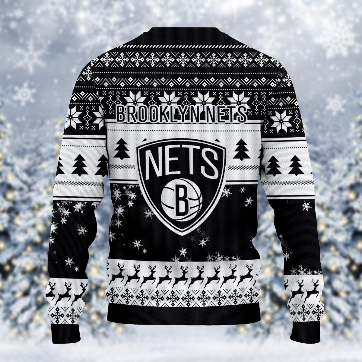 Brooklyn Nets Grinch Christmas Ugly Sweater