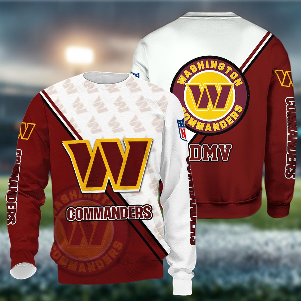 Washington Commanders Logo 3d Clothing