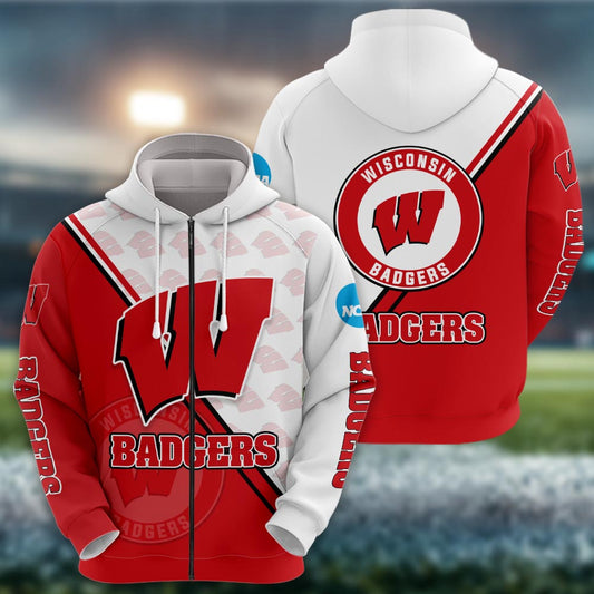 Wisconsin Badgers Logo 3d Clothing