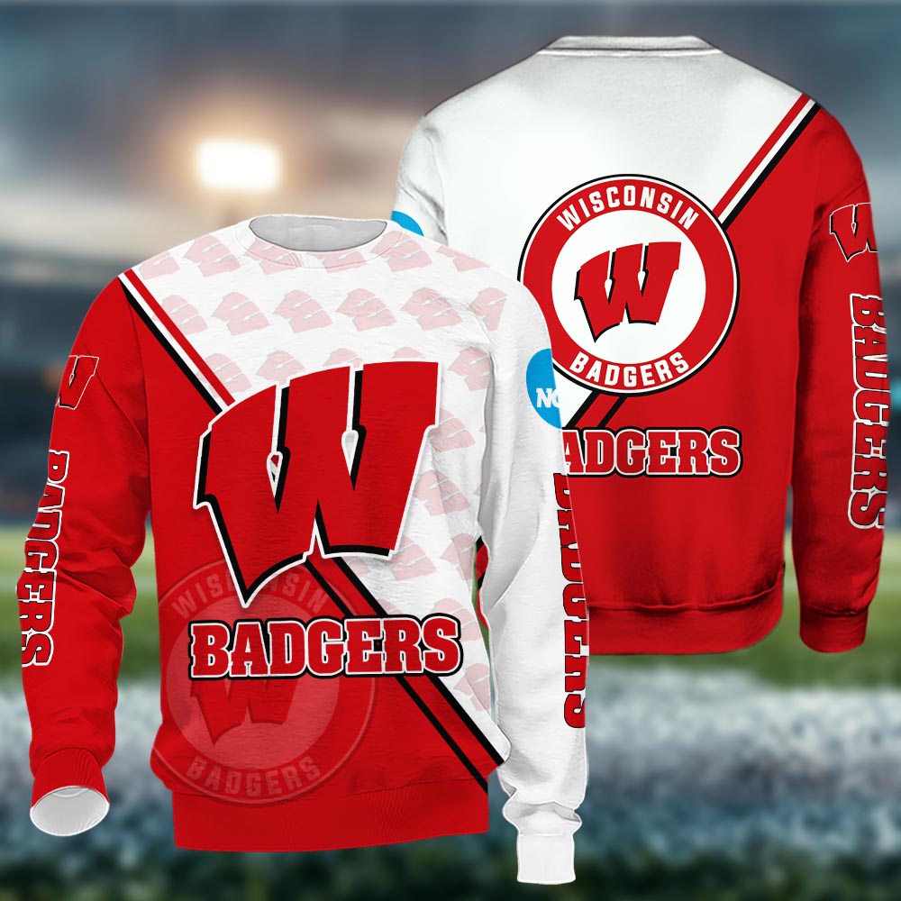Wisconsin Badgers Logo 3d Clothing