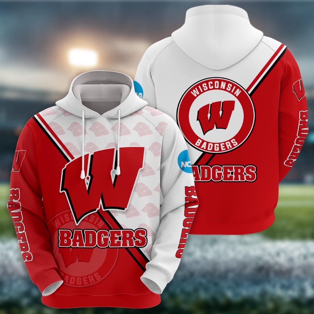 Wisconsin Badgers Logo 3d Clothing