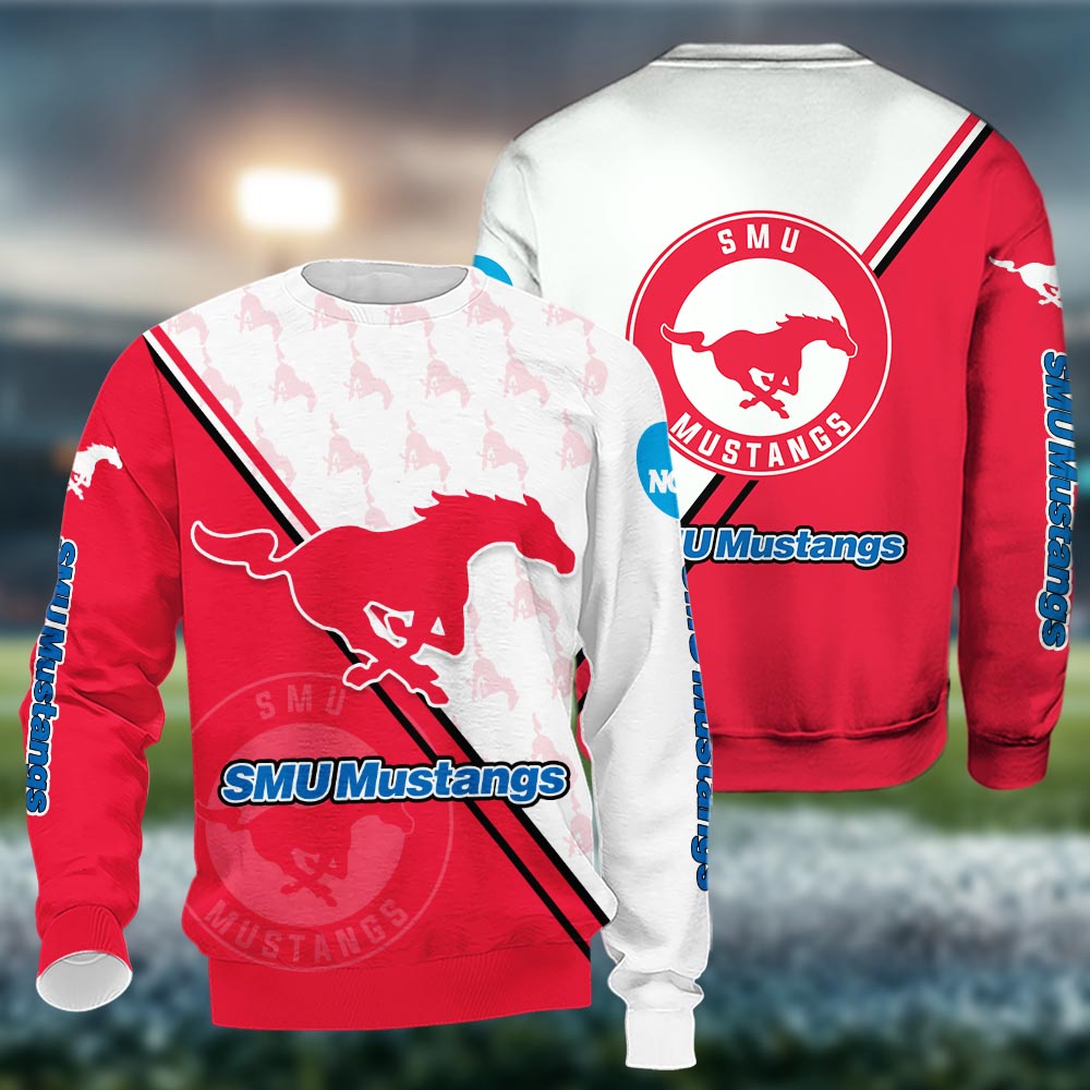 Smu Mustangs Logo 3d Clothing