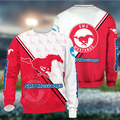 Smu Mustangs Logo 3d Clothing