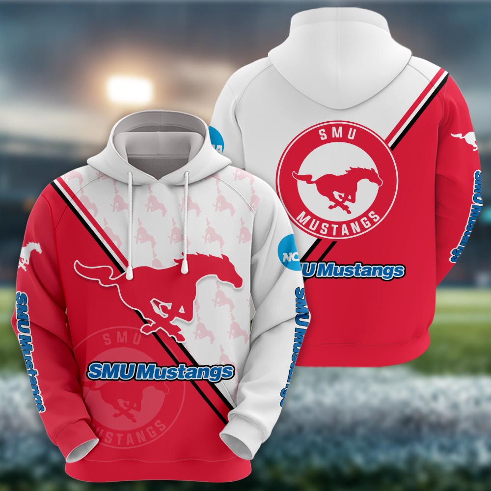 Smu Mustangs Logo 3d Clothing
