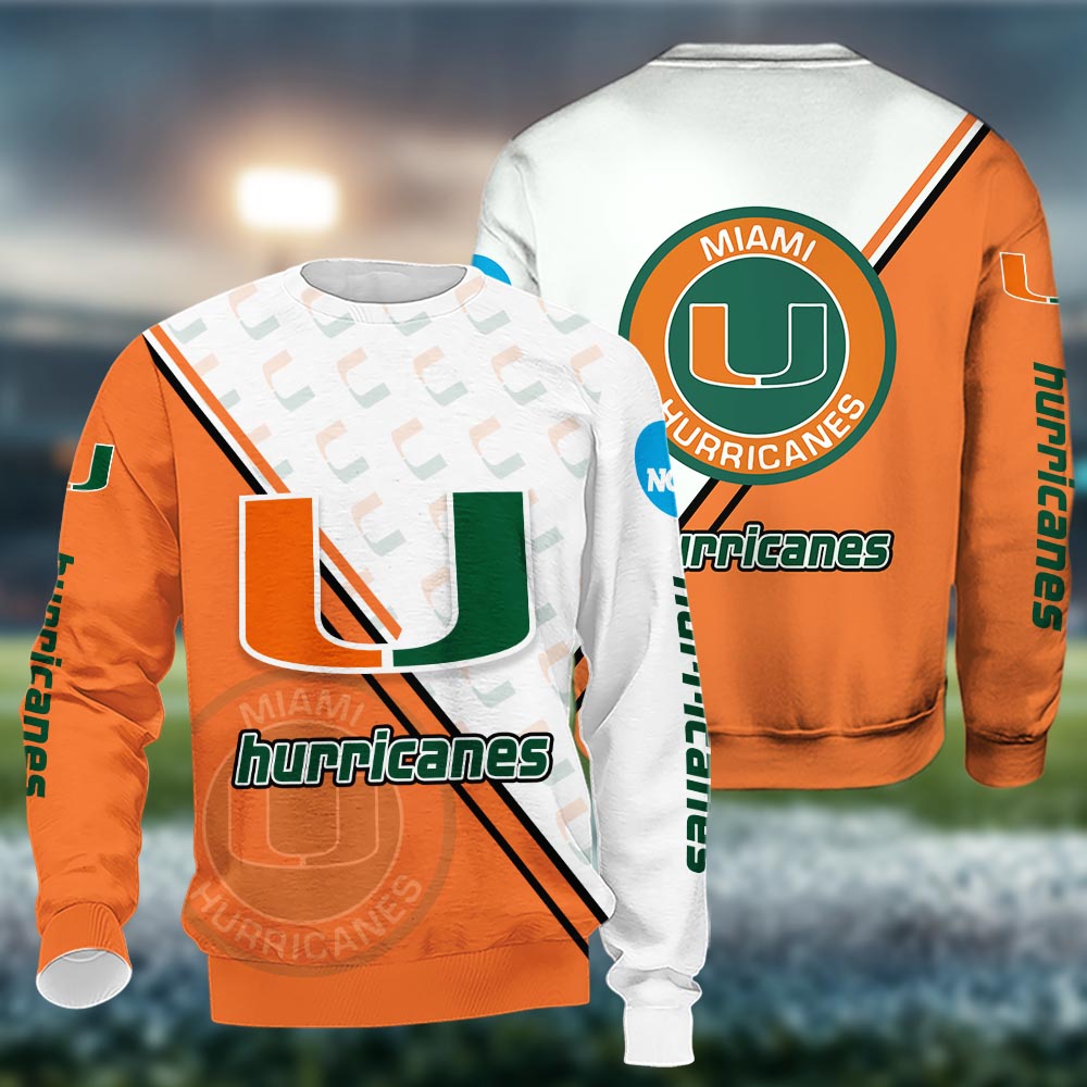 Miami Hurricanes Logo 3d Clothing