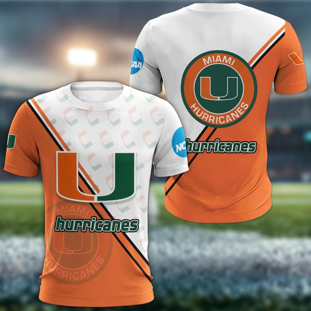 Miami Hurricanes Logo 3d Clothing