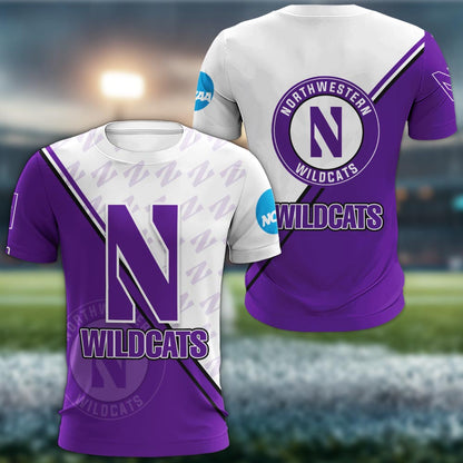 Northwestern Wildcats Logo 3d Clothing