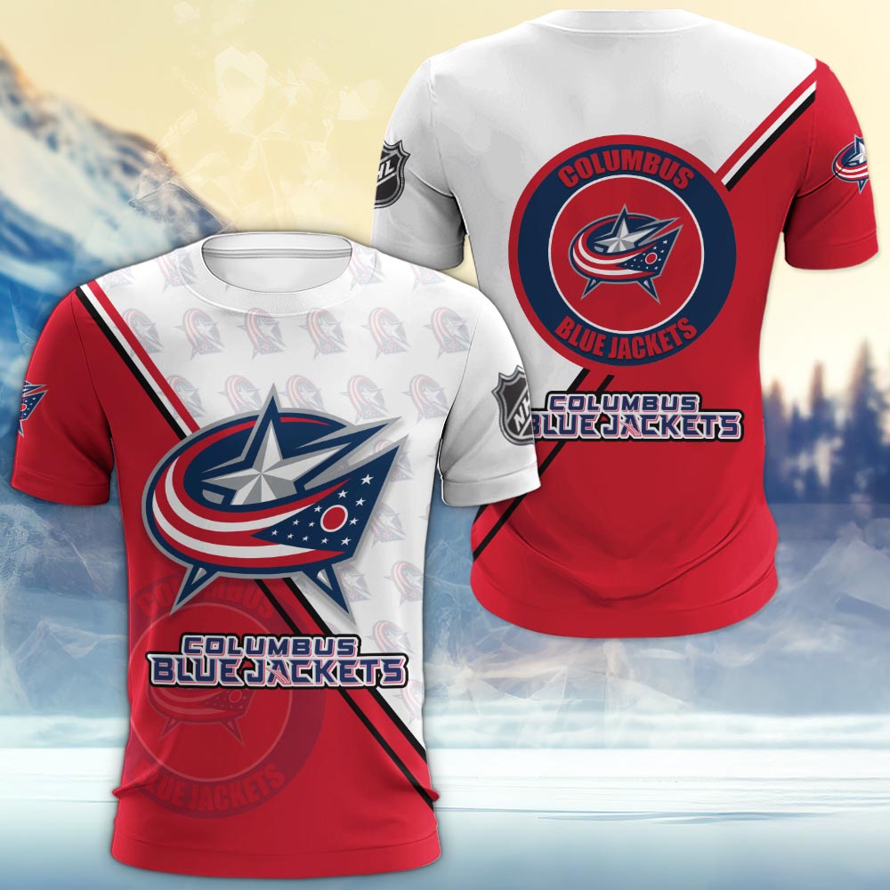 Columbus Blue Jackets Logo 3d Clothing