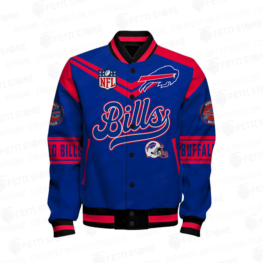 Buffalo Bills American Football League Pattern Varsity Jacket Sh1 V2