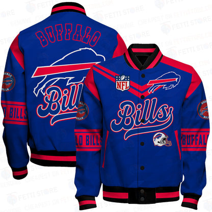 Buffalo Bills American Football League Pattern Varsity Jacket Sh1 V2