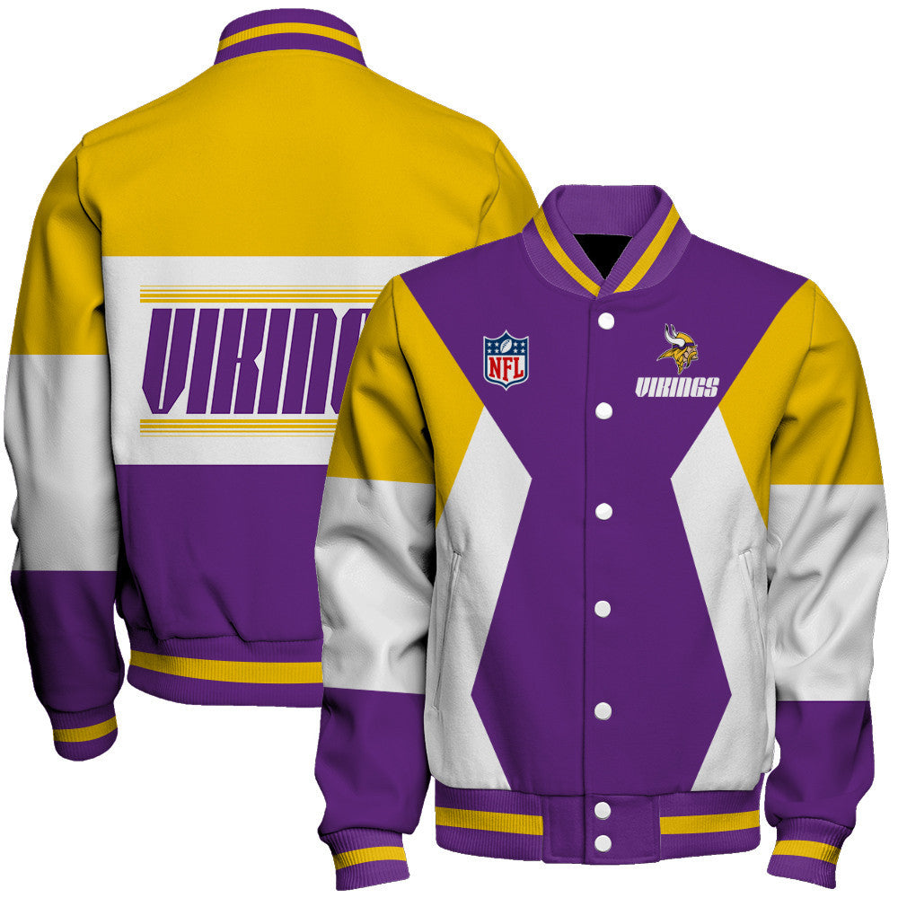 Minnesota Vikings National Football League 2026 Unique Design Unisex Varsity Jacket