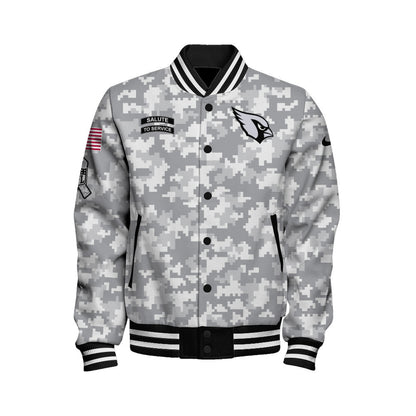 Arizona Cardinals National Football League 2026 Arctic Camo Unisex Varsity Jacket