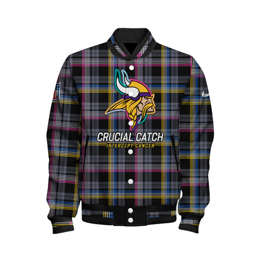 Minnesota Vikings National Football League 2026 Crucial Catch Unisex Varsity Jacket