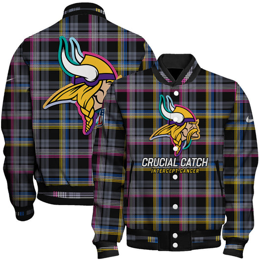 Minnesota Vikings National Football League 2026 Crucial Catch Unisex Varsity Jacket