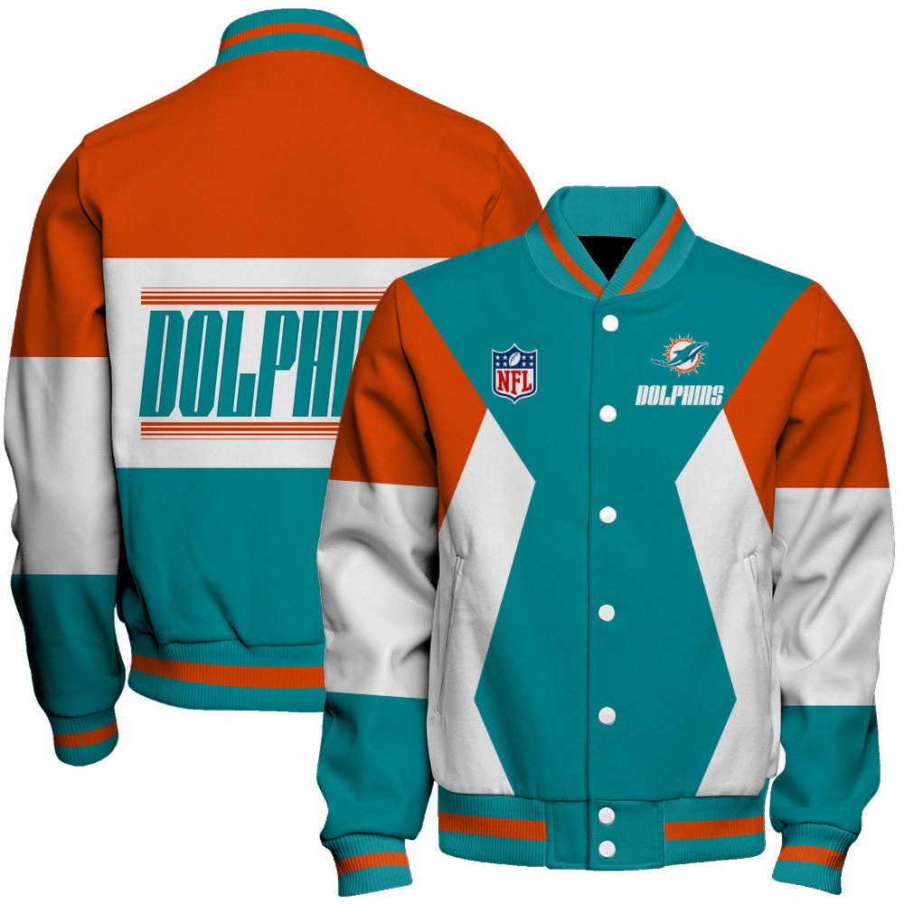 Miami Dolphins National Football League 2026 Unique Design Unisex Varsity Jacket