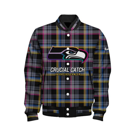 Seattle Seahawks National Football League 2026 Crucial Catch Unisex Varsity Jacket