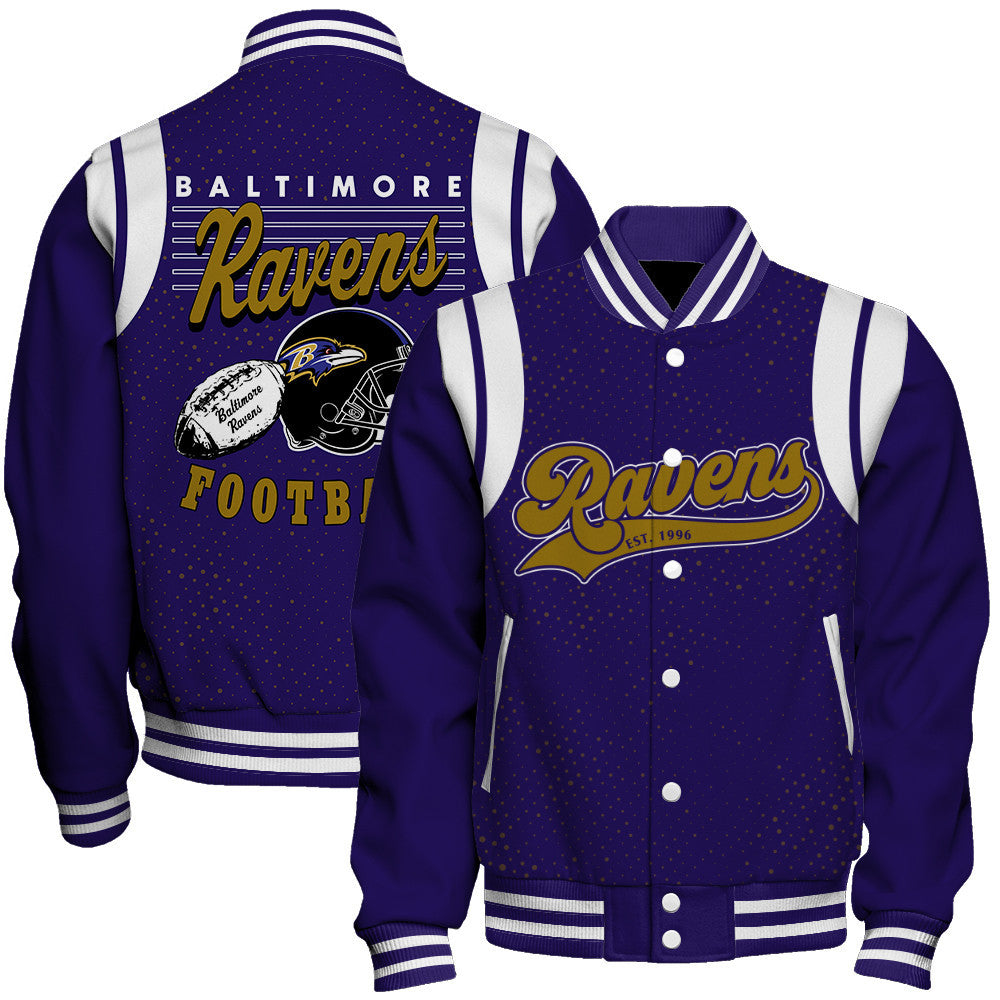 Baltimore Ravens National Football League 2026 Make Your Mark Unisex Varsity Jacket