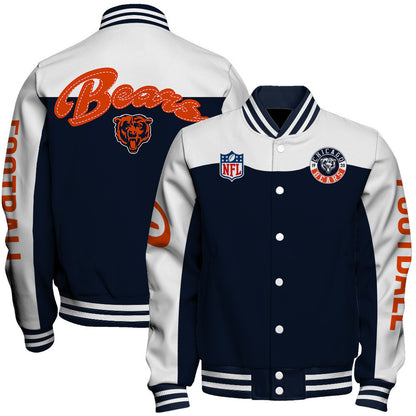 Chicago Bears National Football League 2026 Face Any Weather Unisex Varsity Jacket