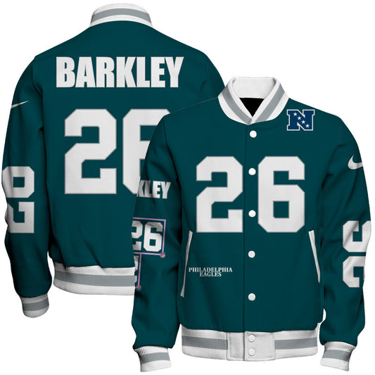 Saquon Barkley #26 Philadelphia Eagles National Football League 2026 Unique Design Unisex Varsity Jacket