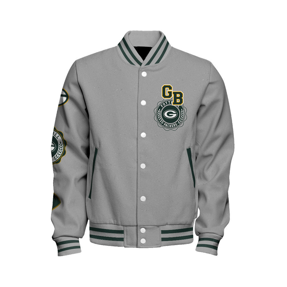 Green Bay Packers 2026 Feel The Power Unisex Varsity Jacket