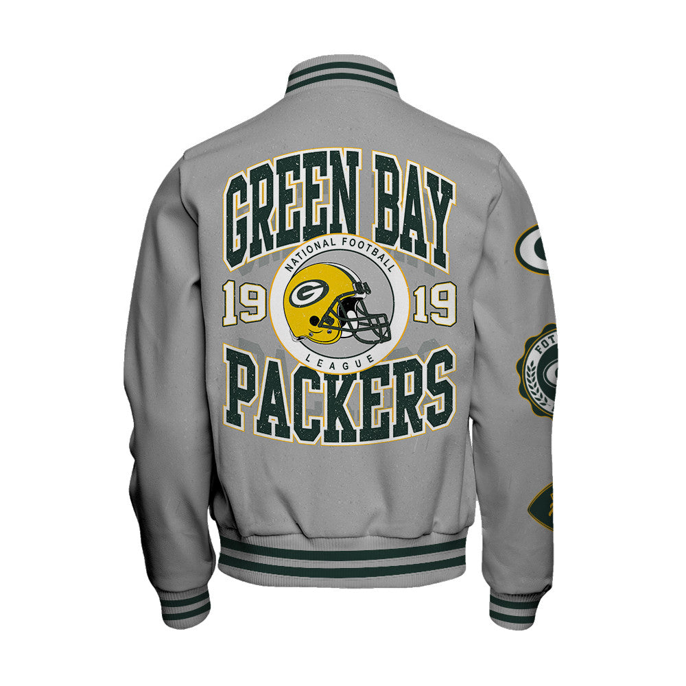 Green Bay Packers 2026 Feel The Power Unisex Varsity Jacket