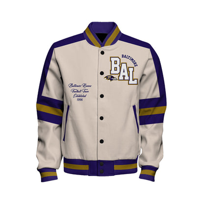 Baltimore Ravens | Football Team 2026 Feel The Power Unisex Varsity Jacket