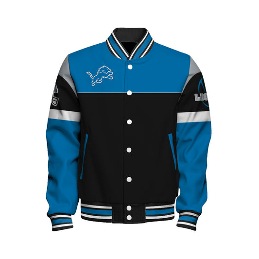 Detroit Lions National Football League 2026 Feel The Power Unisex Varsity Jacket