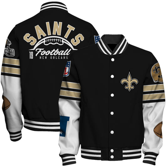 New Orleans Saints National Football League 2026 Feel The Power Unisex Varsity Jacket