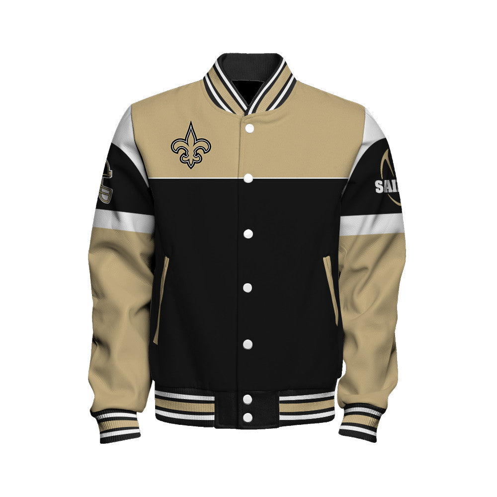 New Orleans Saints National Football League 2026 Feel The Power Unisex Varsity Jacket