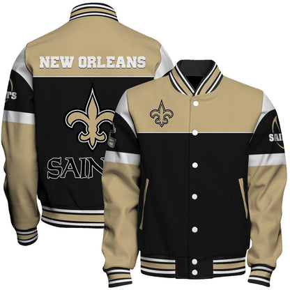 New Orleans Saints National Football League 2026 Feel The Power Unisex Varsity Jacket