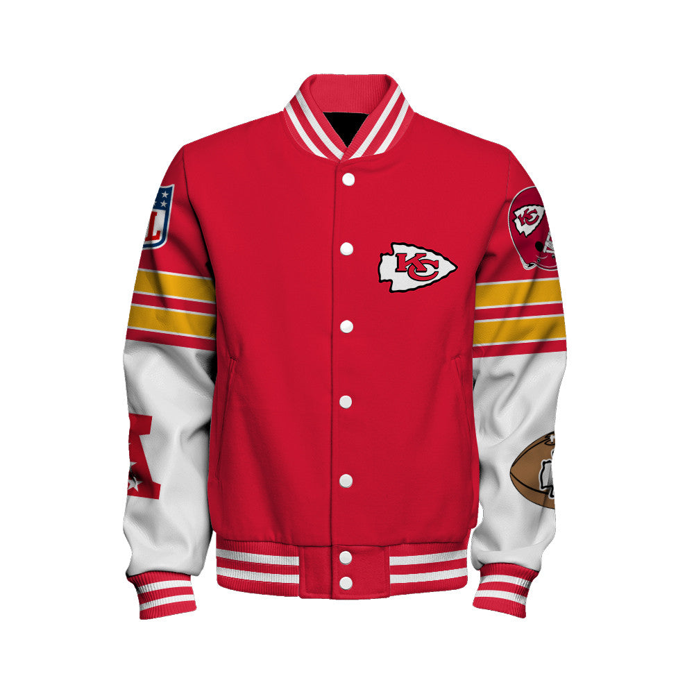 Kansas City Chiefs National Football League 2026 Feel The Power Unisex Varsity Jacket
