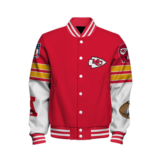 Kansas City Chiefs National Football League 2026 Feel The Power Unisex Varsity Jacket