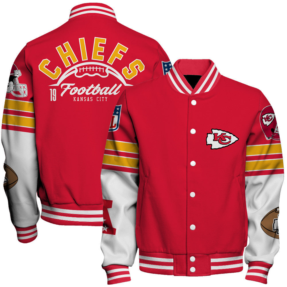 Kansas City Chiefs National Football League 2026 Feel The Power Unisex Varsity Jacket